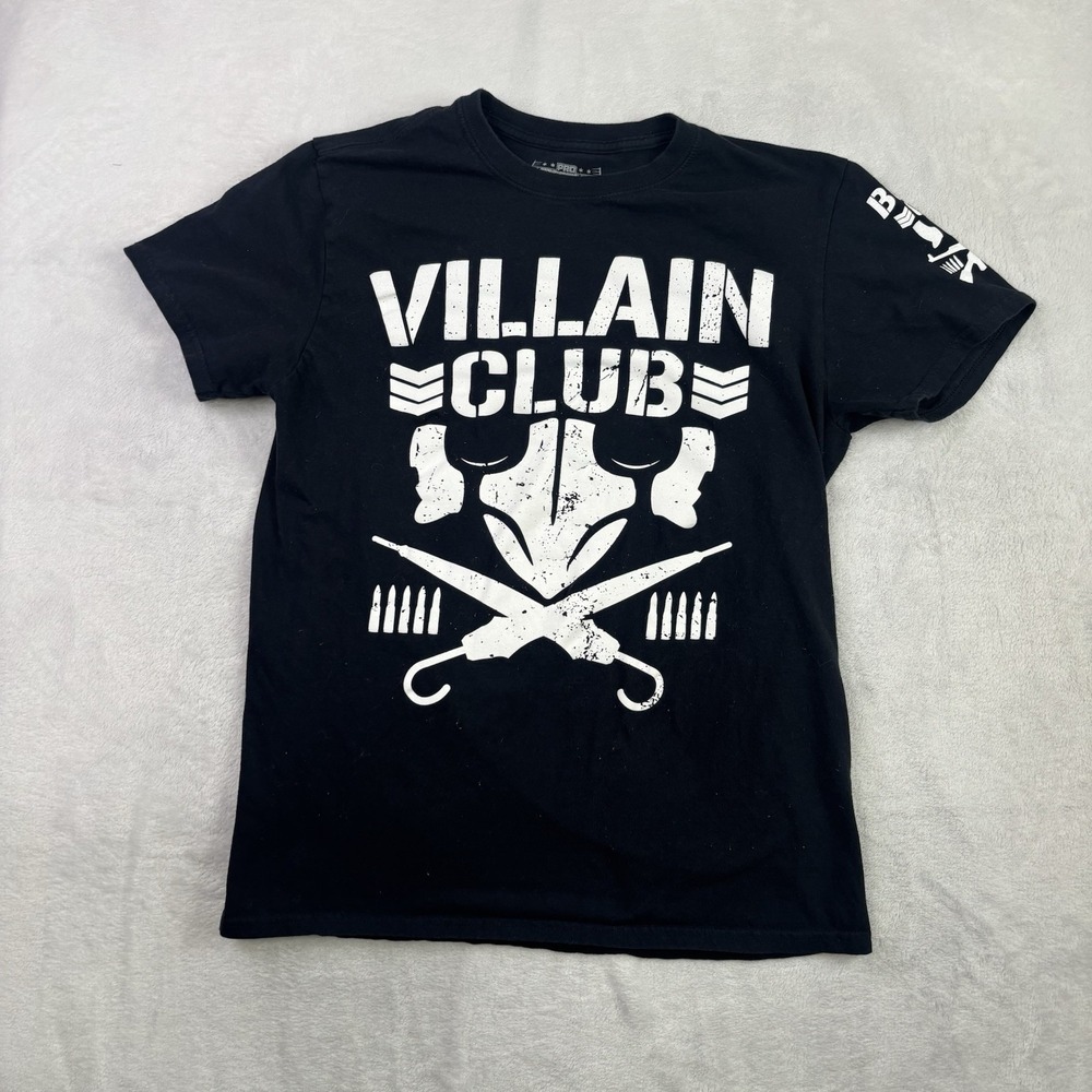 Pro Wrestling Tees Villian Club Bullet Club Black Marty Scurll Shirt Men's Mediu
